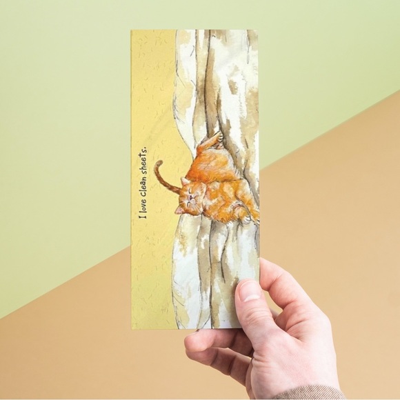 Clean Sheets Cat Greeting Card - Picture 2 of 8